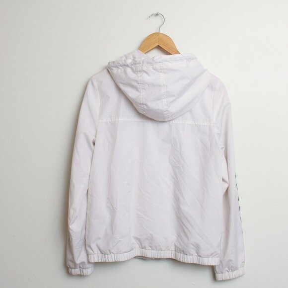 Vans Kastle Check Hooded Windbreaker Womens Small White Jacket - Picture 7 of 7